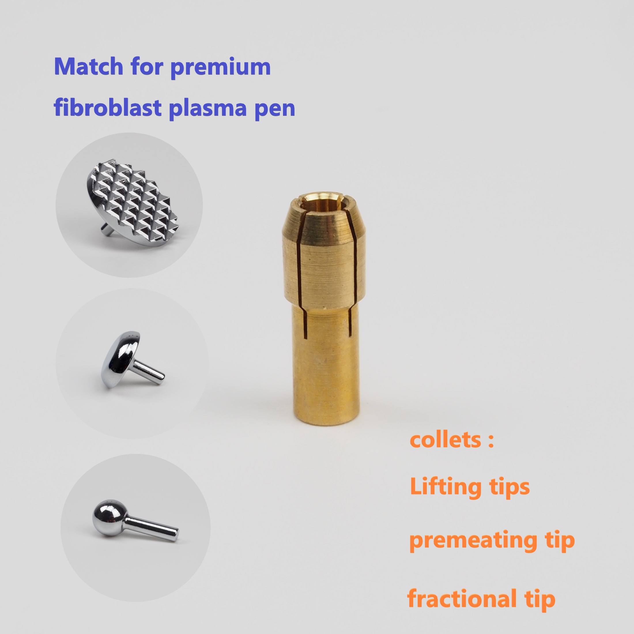 Plamax Premium Fibroblast Plasma Dark Age Spot Removal Facial Care Machine Collets and Bending Straight Tips