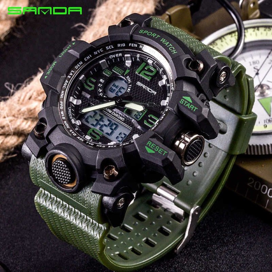 G Style Sanda Sports Herren Uhren Top -Marke Luxus Militärschock Resist Led Digital Uhren Männliche Uhr Relogio Maskulino 74266c