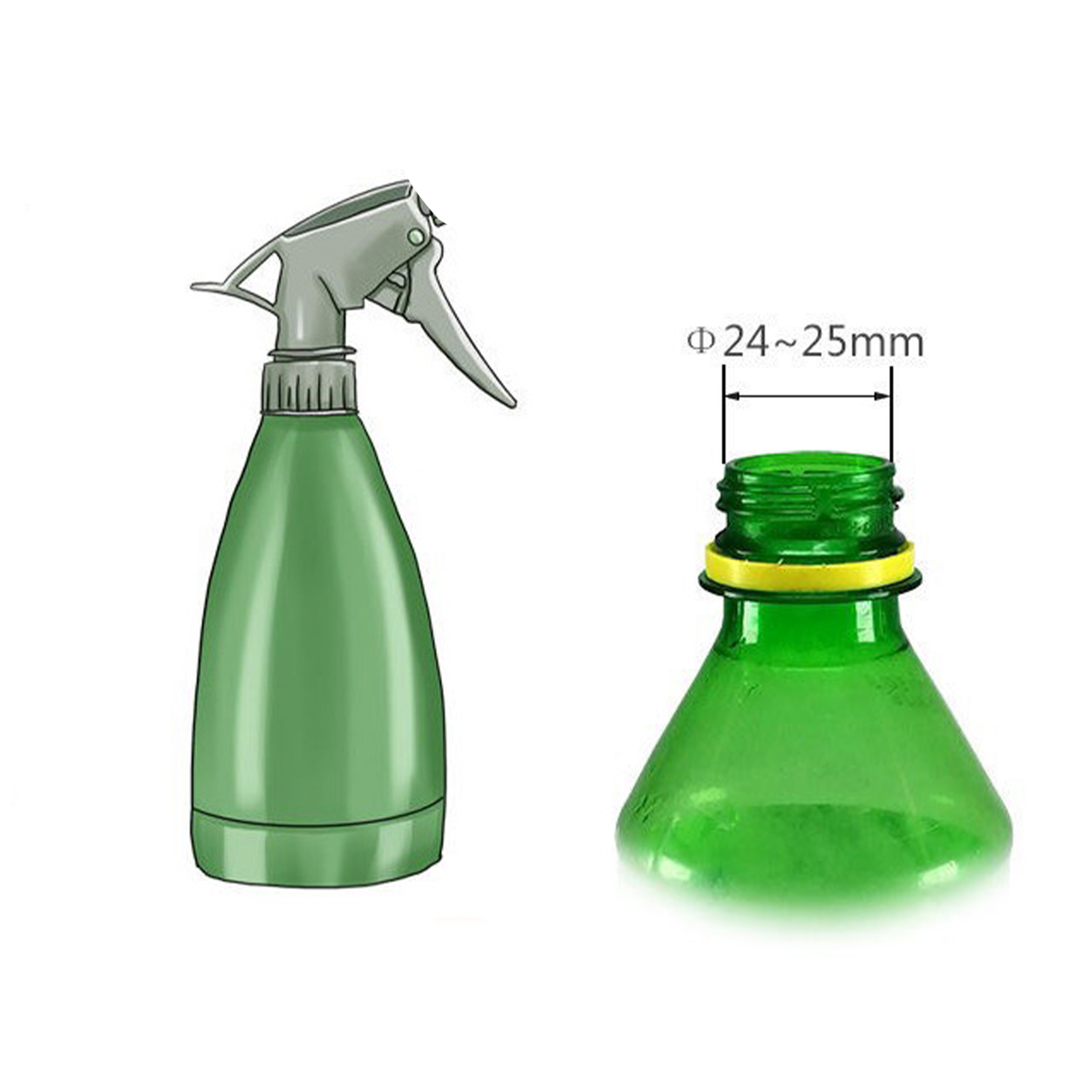 trigger Sprayer Nozzles Chem-ical resistent spuitfleshoofd Vervanging Huishoudelijke Tuin Spuit-lekbestendig waterstofgereedschap