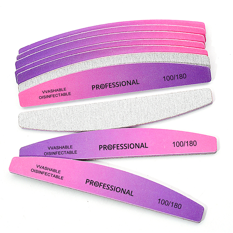 Cutters for Manicure Acessórios de unhas Profissional File Washing Arquivo Grit 100/180 Lixando o bloco