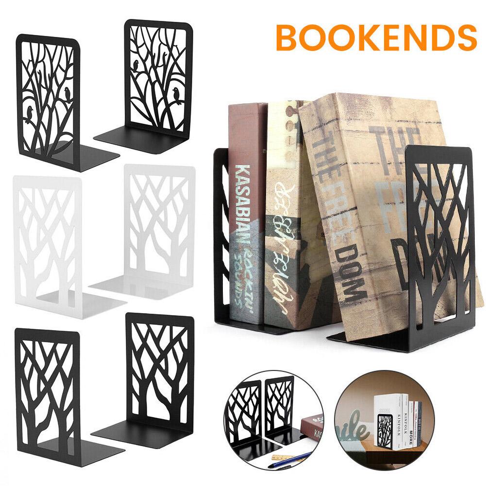 Icke-halkboken Bookend Bracket Metal Book Support Stand Animal Shaped Office Book Stop Book Accessories Book Ends Book Stopper