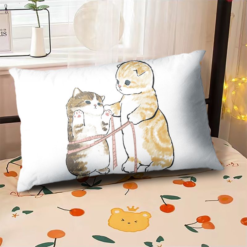 Kawaii Cat Throw Pillow Cover 45x45 Cm Girl Women Room Pillowcases for Pillows Decorative Cushions for Elegant Sofa Pillow Case