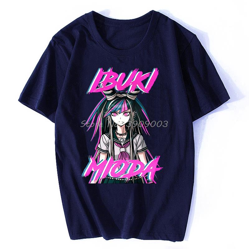 Danganronpa Makoto Naegi Monokuma Game Man Tshirt Ibuki Mioda Индивидуальная футболка графическая уличная одежда хипстерская аниме май