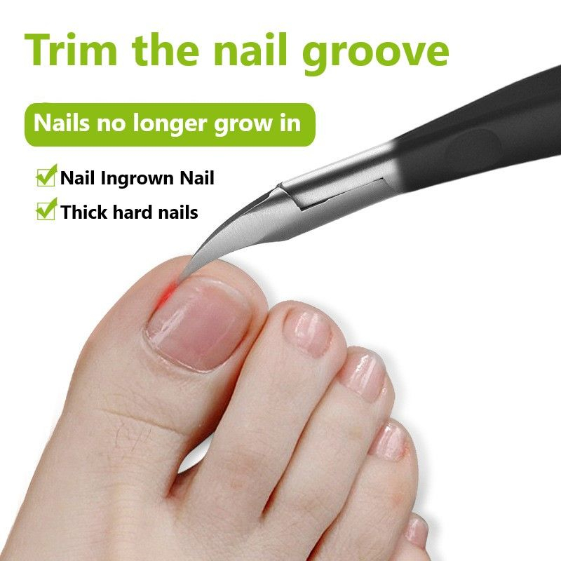 Nagelklippare tånagelklippare Dead Skin Ta bort nagel Ingrown Nipper Cuticle Secsors Nail Cutter Tools Set With Present Box