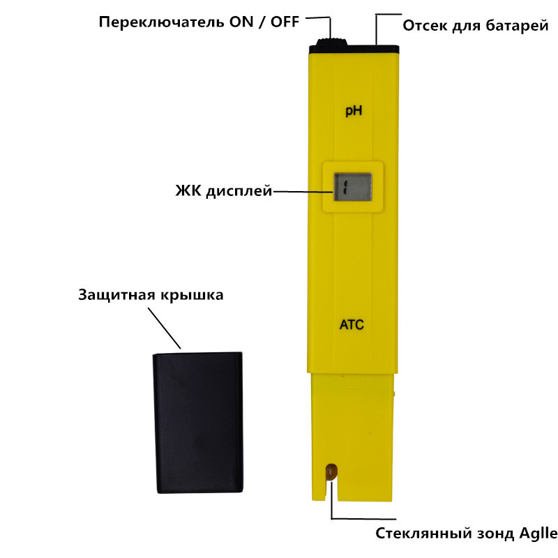 Ny digital pH -mätare Tester 0