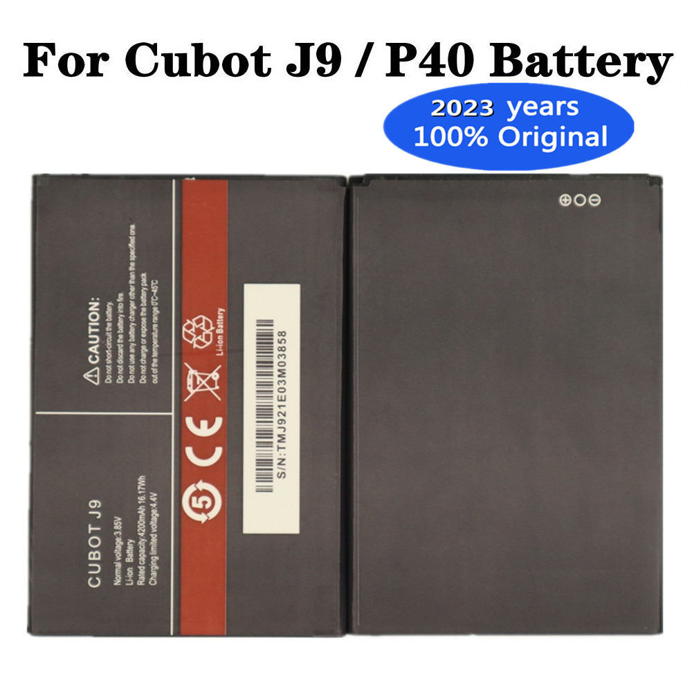2023 år Original Batteri J9 för Cubot J9 P40 4200mAh Telefonbatteri Högkvalitativ batteri Batteria i lager