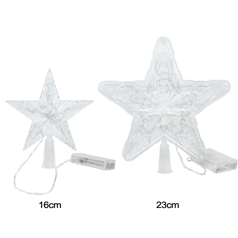 Christmas Tree Star Topper LED Light Up Lampe décorations de Noël pour la maison NAVIDAD NATAL NOEL NOUVELLE DÉCOR