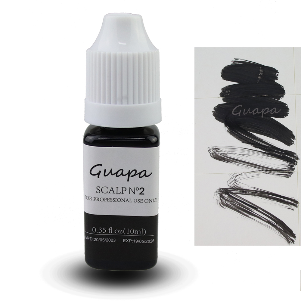 Guapa Liquid Scalp SMP Pigment Organic Microblading Paint Powder Strokes Permanent Makeup Ink For Camouflage Necked Hairline