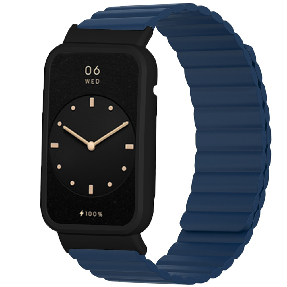 Correa para Xiaomi Mi Band 7 Pro Director de silicona suave magnética de doble cara Case de metal pulsera Xiaomi Miband 7Pro Pulsera de reloj