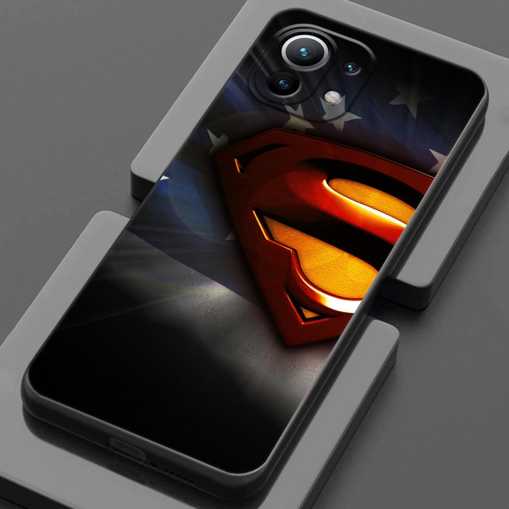DC Heroes Supermans para Xiaomi 11 LITE 5G NE CASOS PARA 11T 12 13 12T 13T PO POCO X3 NFC F3 M3 M4 X4 F5 X5 Pro Fundas de capa traseira