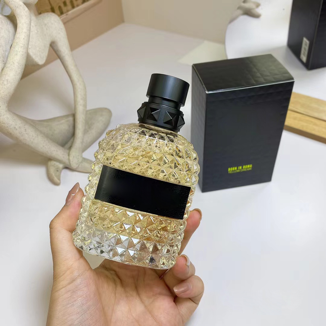 Luxus Parfums für Mann Duft gelber Dream Rockstud Noir Edt Eau de Toilette Spray 100 ml 3.4 Fl.oz Top -Qualität männlicher Köln lange dauerhafte Geruchsgeschenke Geschenke