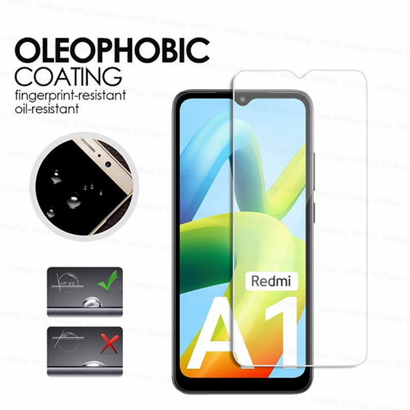 Xiaomi Redmi A1 Screen Protector Glass Glass Xiaomi Redmi A1 A2 Plus Tempered Glass Protective Phone Film Xiaomi Redmi A1