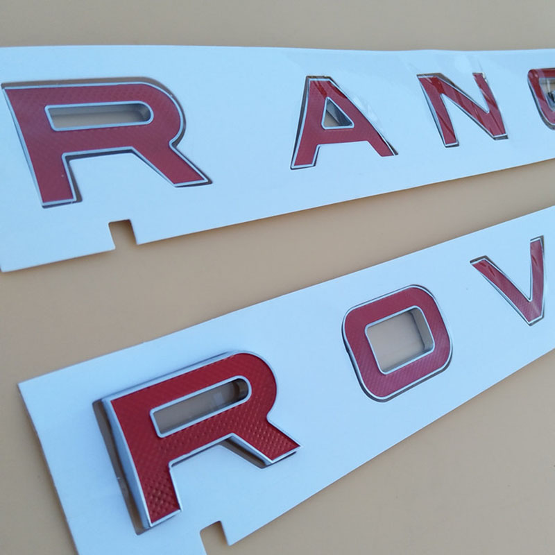 For Range Rover Range Rover SPORT DISCOVERY EVOQUE VELAR Letters Emblem Badge Logo Car Styling Hood Trunk Badge Sticker