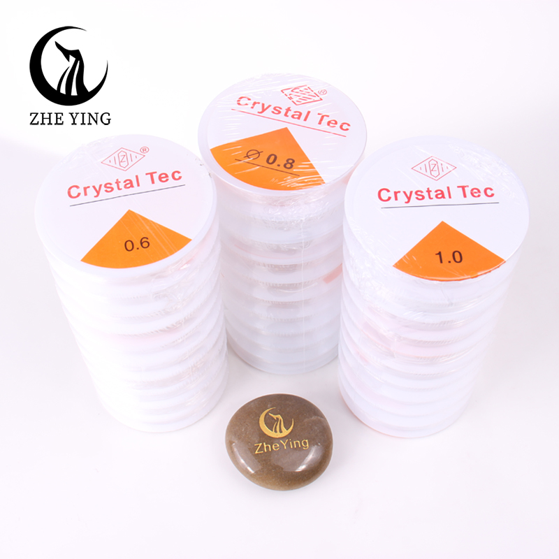 0,6-1,0 mm Transparent Elastic Cryn Crystal Stret Stret String Fastics Forge perle di semi fai-da-te perle di cavallo Braccialetti