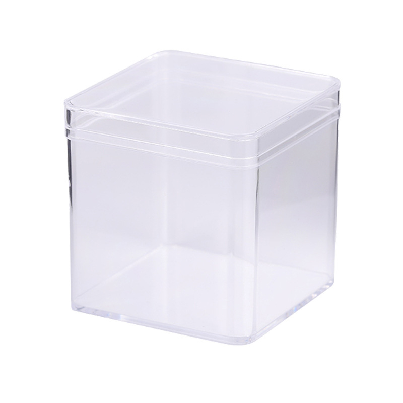 Square Jewelry Storage Box Clear Acryl Cube Portable Jewelry Storage Earrings Necklace Ring Jewelry Display