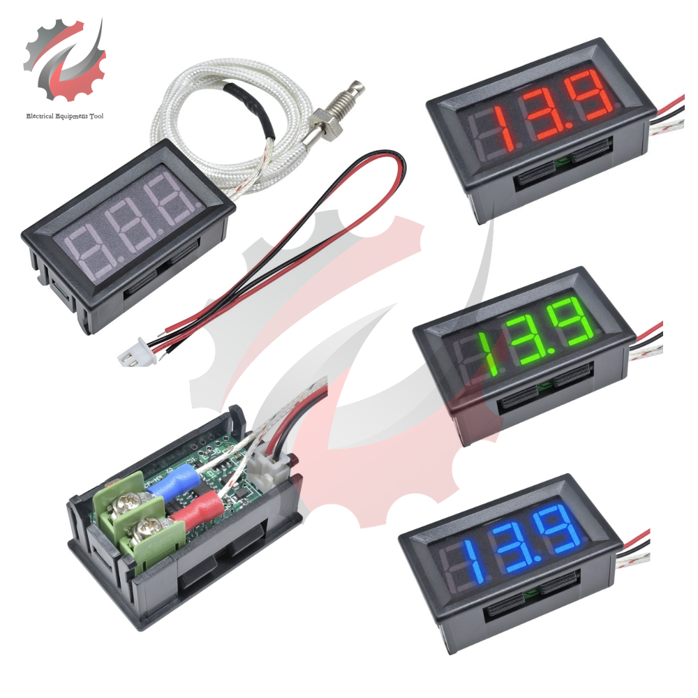 Thermomètre thermomètre à haute température à haute température à haute température K6 Thermomètre 12V Testeur de compteur de température numérique -30 ~ 800 degrés Thermographe