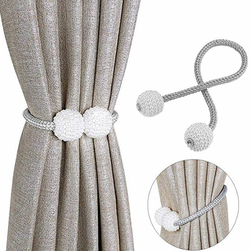 Pearl Magnetic Curtain Buckle Clip Tieback hangende gordijnband Ball Buckle Curtain Accessories Creative Home Decoratie