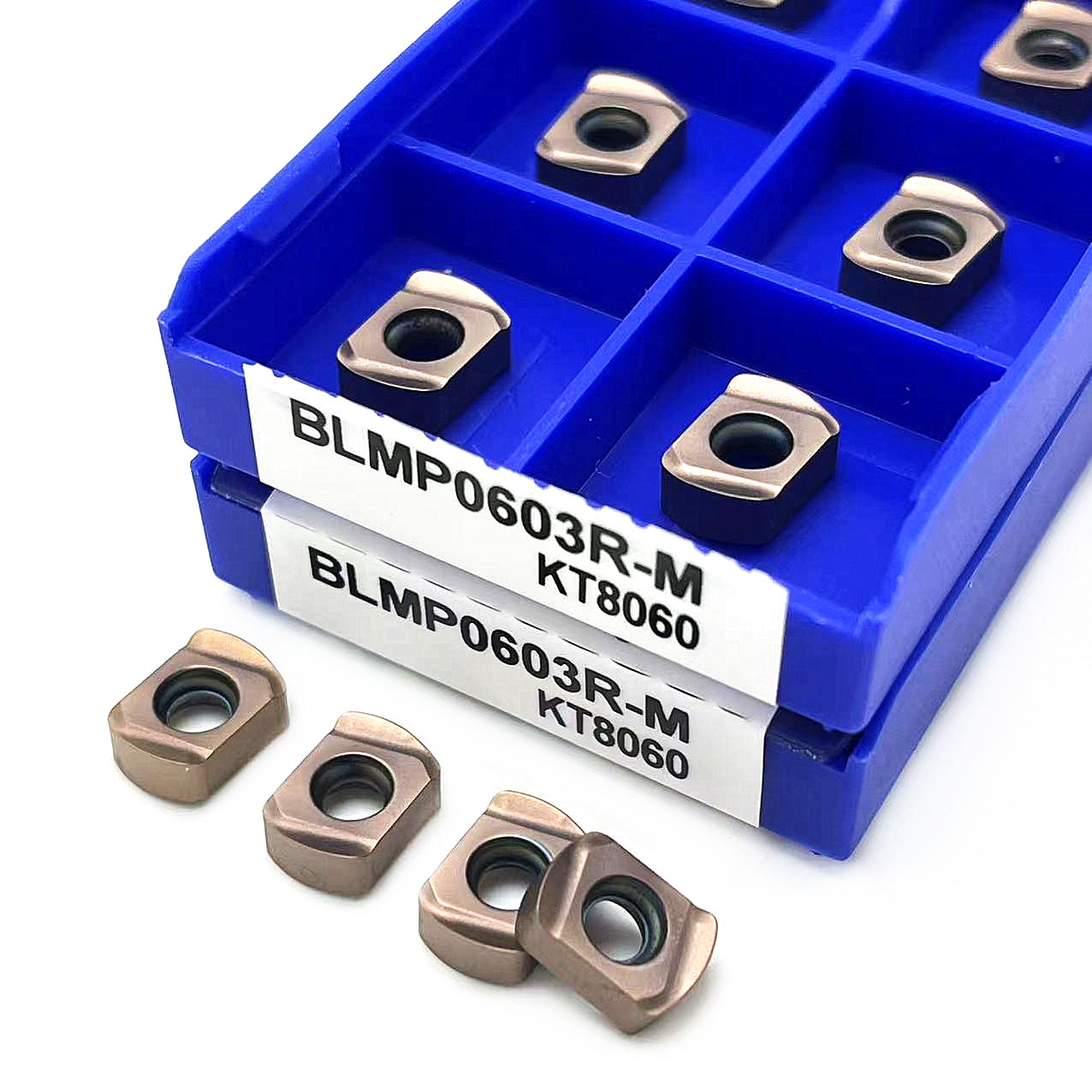 Carbide Insert BLMP0603R M KT8060 High Quality Milling Machine BLMP0904R M Double Sided Fast Feed CNC lathe parts Tool