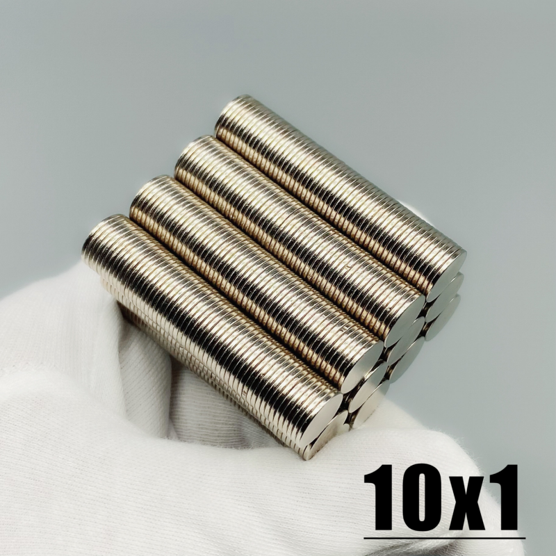 10-10x1 Neodymium Magnet 10mm x 1mm N35 NDFeb Round Super kraftfull stark permanent magnetiska Imanes Disc 10x1mm