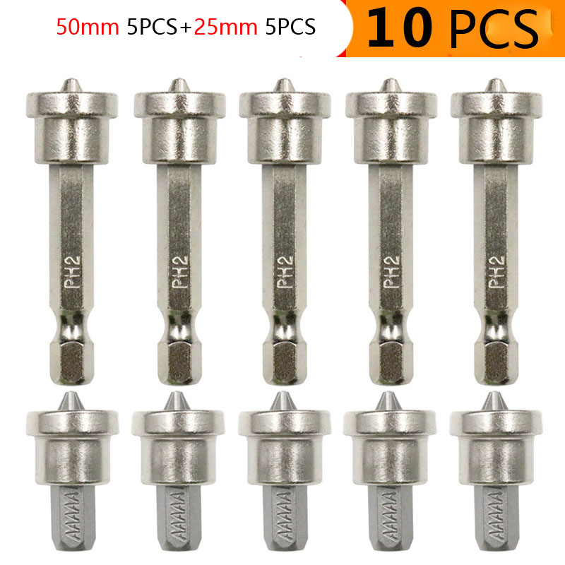 10/5/Plasterboard Positioning Screwdriver Bits 1/4inch Hex Shank Screws Locating Batch Head For Woodworking Tools