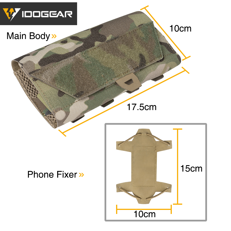 Idogear Tactical Phone Case Universal Phone Moutk Molle Coucher 3582