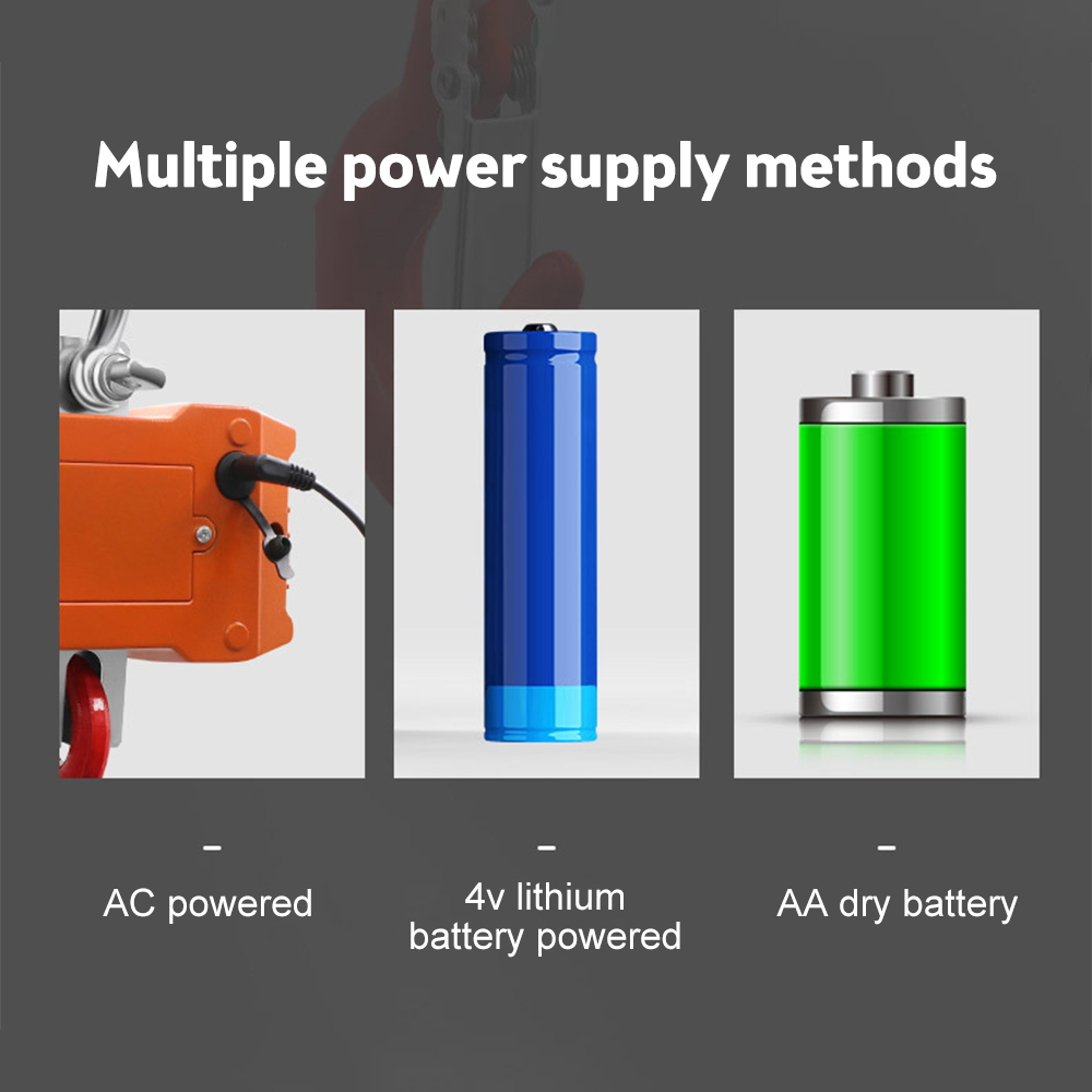 Échelle de suspension numérique 1000 kg 2204lbs Scale Crane LCD rétro-éclairage numérique Portable Industrial Hanging Hook Scale rechargeable