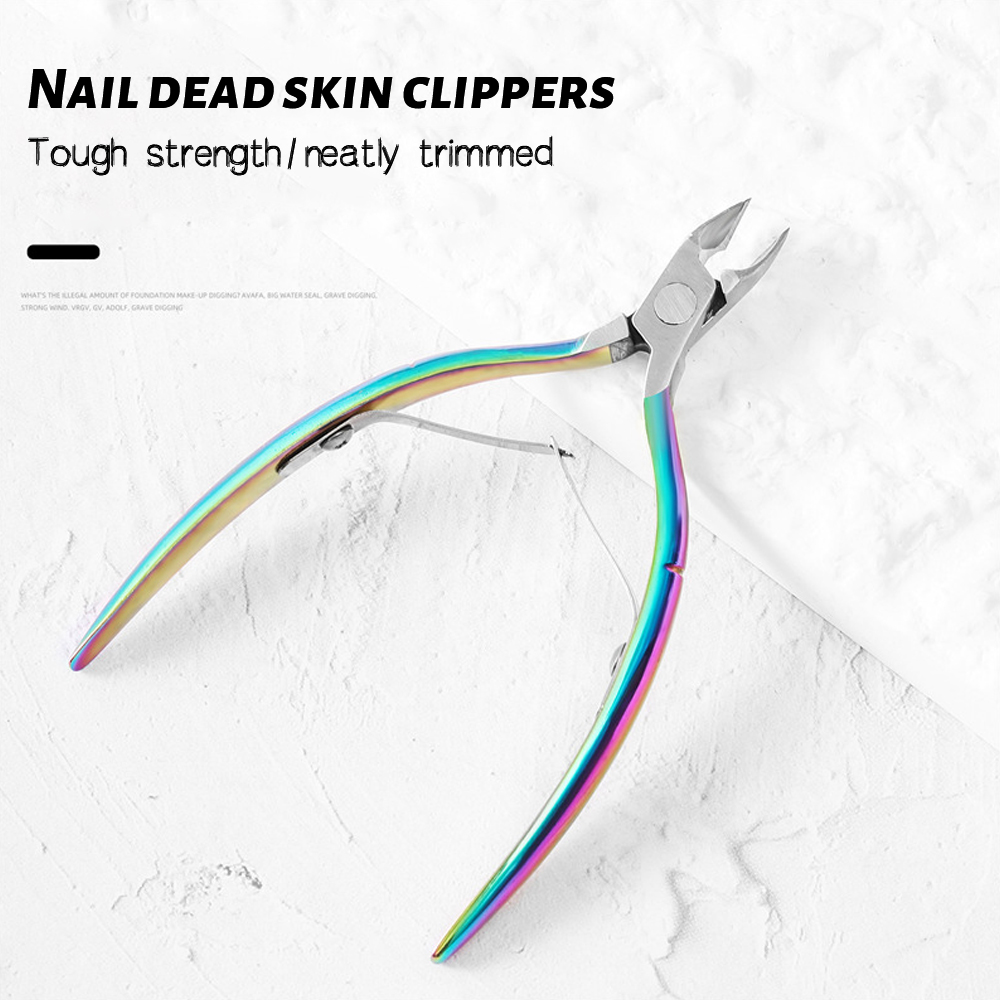 1 st nagelband Nippers Nail Art ScoSors Manicure Tools Clippers Trimmer Ta bort Dead Skin Pedicure Nipper Cutter Cute Pow Cover