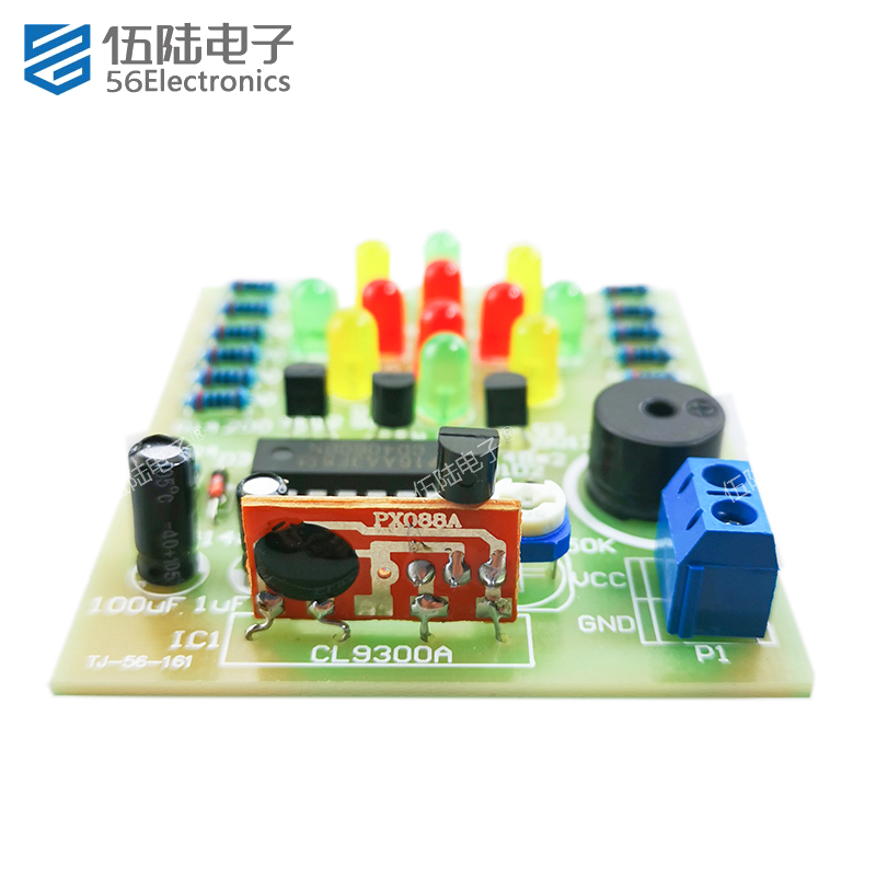 CD4060 Dreamlight Music Colorlight Diy Kit Electronic Layout Board Self Assembly Peças de reposição