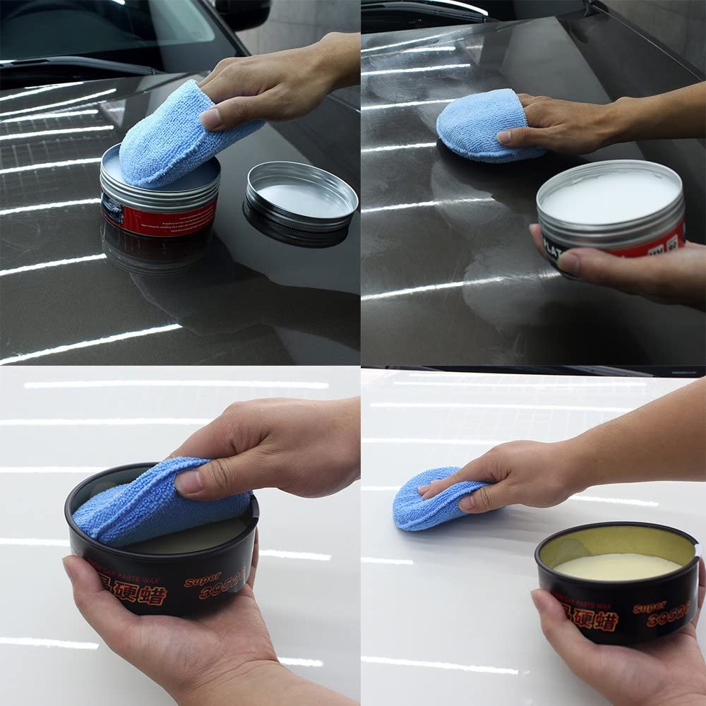 Cuscinetti applicatore in cera auto da 5 pome in schiuma cuscinetto morbido e dettagli di lucidatura con o nessuna tasca la pulizia del camion auto