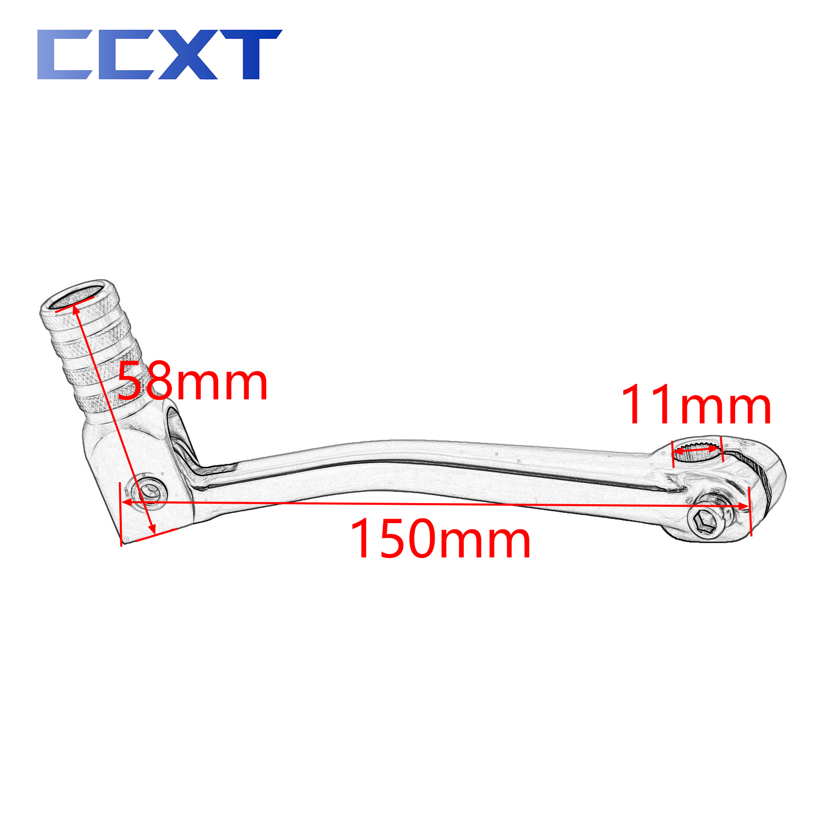 Motorrad-CNC-Falten-Aluminium-Schalthebel-Zahnradhebel für ATV Kayo T2 T4 T6 K4 K6 für Honda XR50 CRF50 NC250 NC450 110cc-250cc