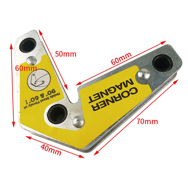 1/MATINGET Soudage Locator Positionner de soudure en V 60 ° 90 ° ANGULES MAGNETINE Soudure de soudure d'angle de soudage d'outil d'angle