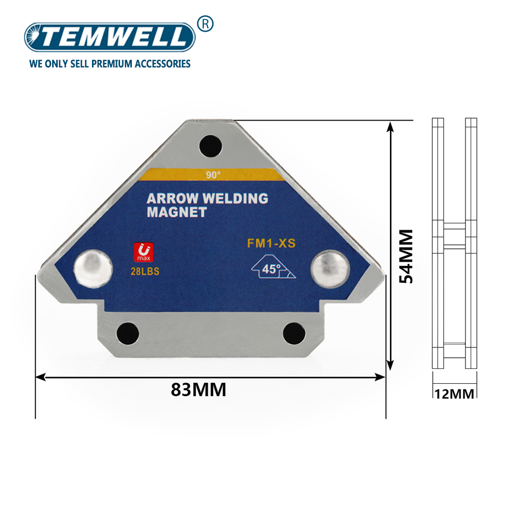 Bracke magnétique Bracke 50 kg Angle de soudure de soudure Maignier de soudure fixateur Ferrite Ferrite tenant des outils de localisateur auxiliaires