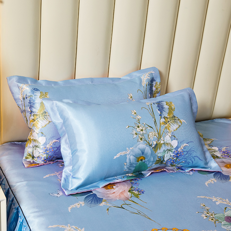 Poduszka do spódnicy chłodzącej na lato colcha de cama królowa w stylu kwiatowym w stylu kwiatowym 180x220 koronkowy arkusz łóżka z paskami przeciw pośływaniu