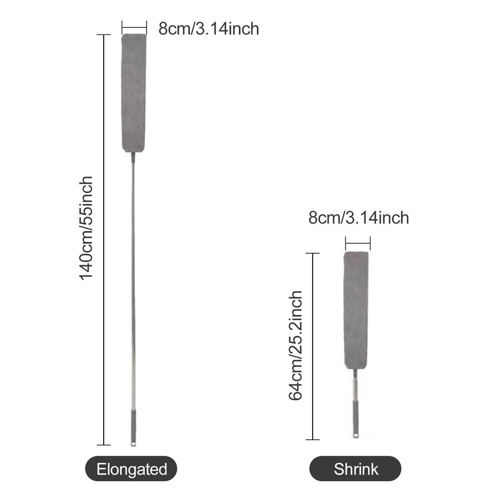 Long fenda à beira da cabeceira da cabeceira do pó de poeira doméstica Dustr pincel retrátil para fendas Ferramentas de limpeza de limpeza de limpeza