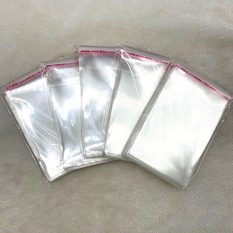 4x6cm-14x14cm verschiedene Modelle Polybeutel transparent Opp-Plastiktüten Selbstklebiger Sieverendosiger Schmuckverpackungsbeutel