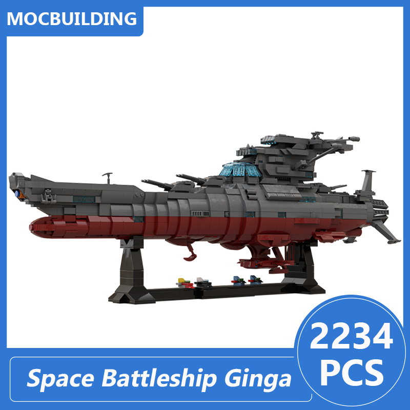 Space Battleship Ginga Star Blazers 2202 Model Moc Building Blocks Diy Assemble Bricks Space Series Educational Xmas Toys Gifts