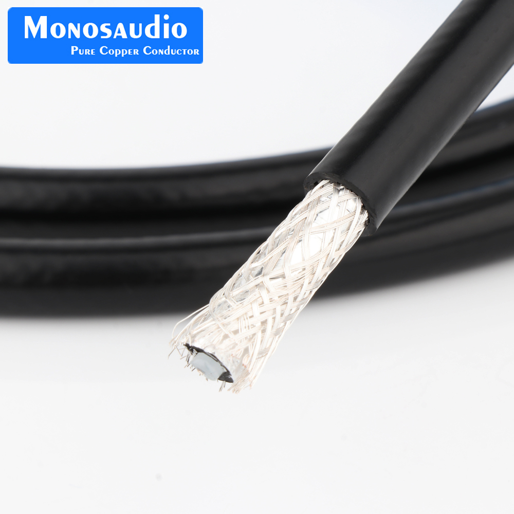 Monosaudio PS75 Hi-end 750hm موصل الفضة النقي كابل السائبة الكوكسي لكابل DIY الرقمي