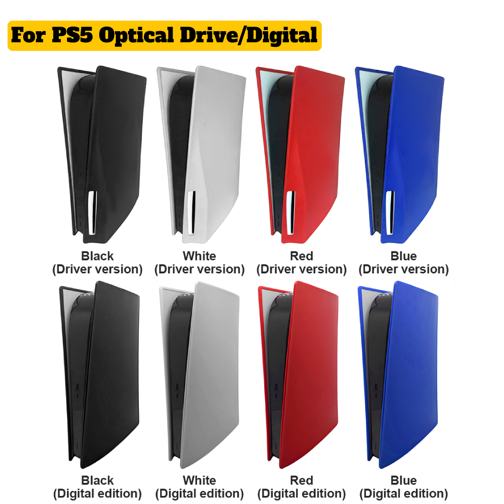 Voor PS5 Case Vervanging Stofvrije beschermende huidschil Aantaarnplek Coverplaat Gaming Console voor Sony PS5 Optical Drive/Digital