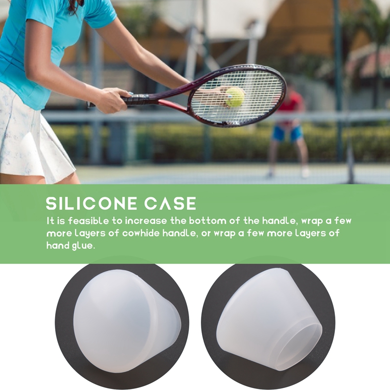 TENNIS DE TENNIS DE TENNIS DE TENNIS DE TENNOS DE TENNO DE SILICONA PROFUNDO Acessórios para o pára -choques do chapéu de tampa final Anel Grip Ring Racquet Overgrip Overgrip