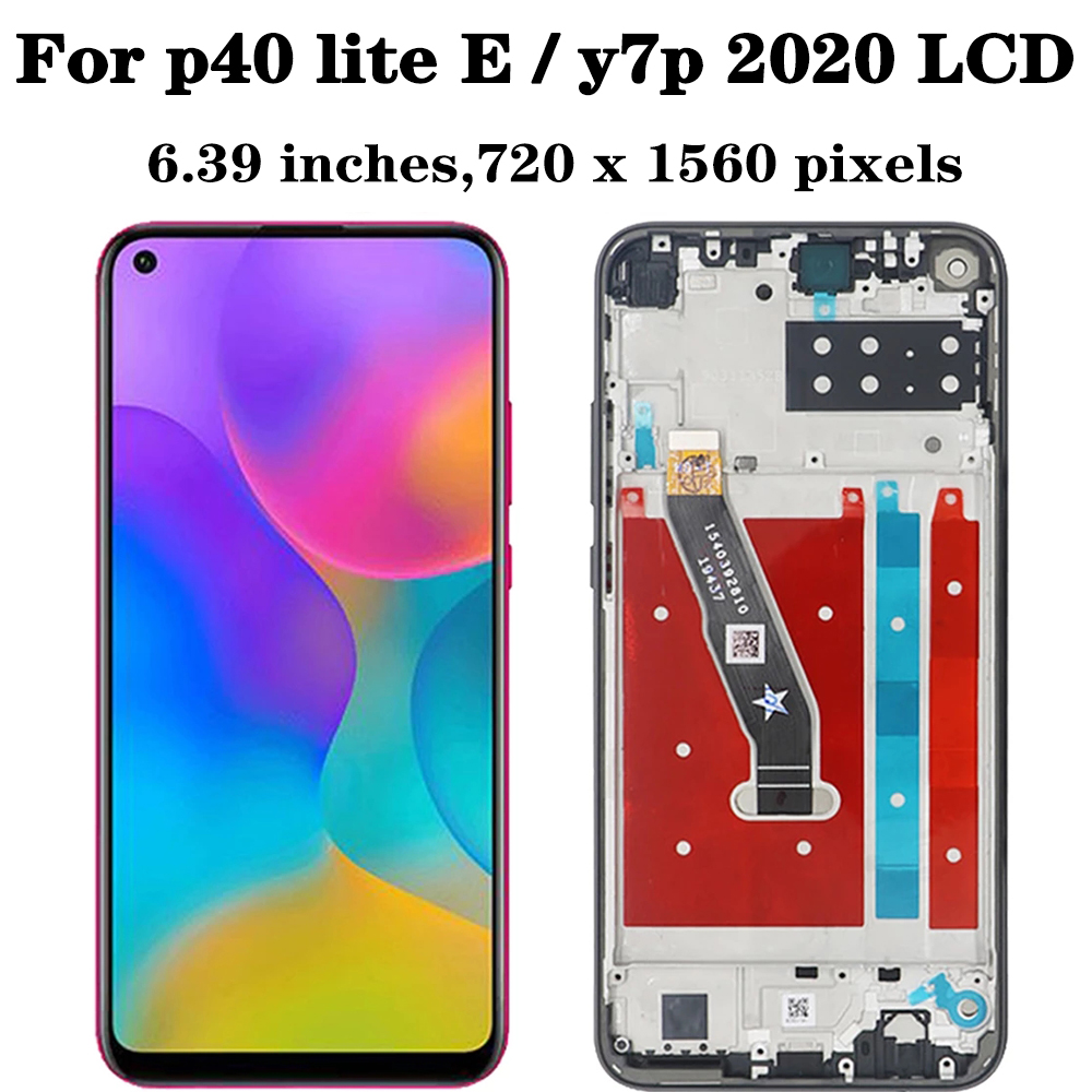 Tester pour Huawei P40 Lite E Art-L28, ART-L29, ART-L29N LCD Affichage tactile avec assemblage de cadre pour Huawei Y7P 2020