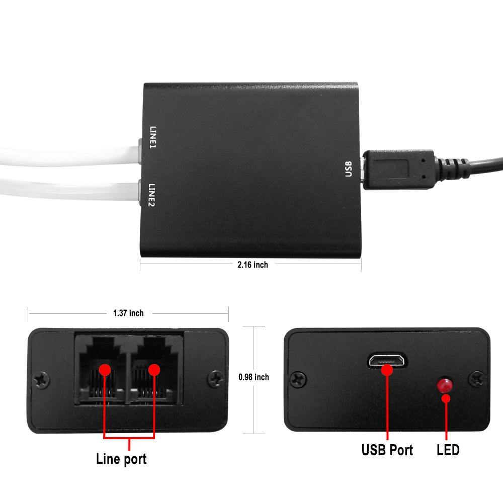 Mini enregistreur téléphonique, enregistreur de téléphone fixe de bureau