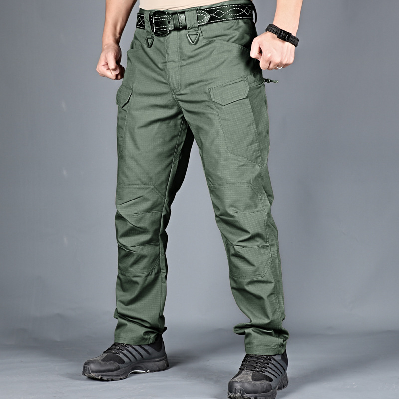 Men's Tactical Military Hiking Cargo Pants Camouflage Multi-pocket, Waterproof Trousers, Camping, Hunting, Army Combat Pants