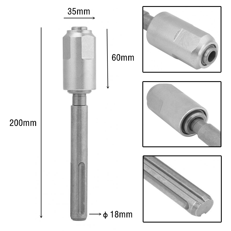 Concrete SDS Plus Crosshead Spiral Hammer Drill Bit Set 6/8/10/12/14/16mm Electric Hammer Drilling Bit Walls stones Brick Block