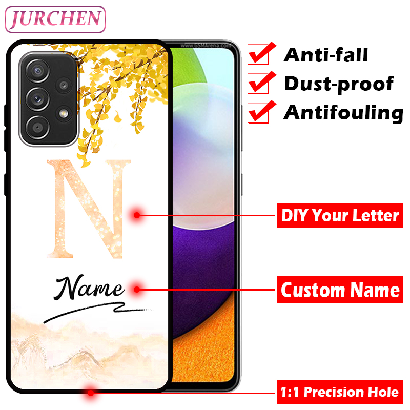 Jurchen Custom Name Case voor Xiaomi Redmi Note 9 9A 9At 9C 9T NFC K30 K30I MI 11T 10T 11 10 Lite Pro Ultra Text Flower TPU Cover