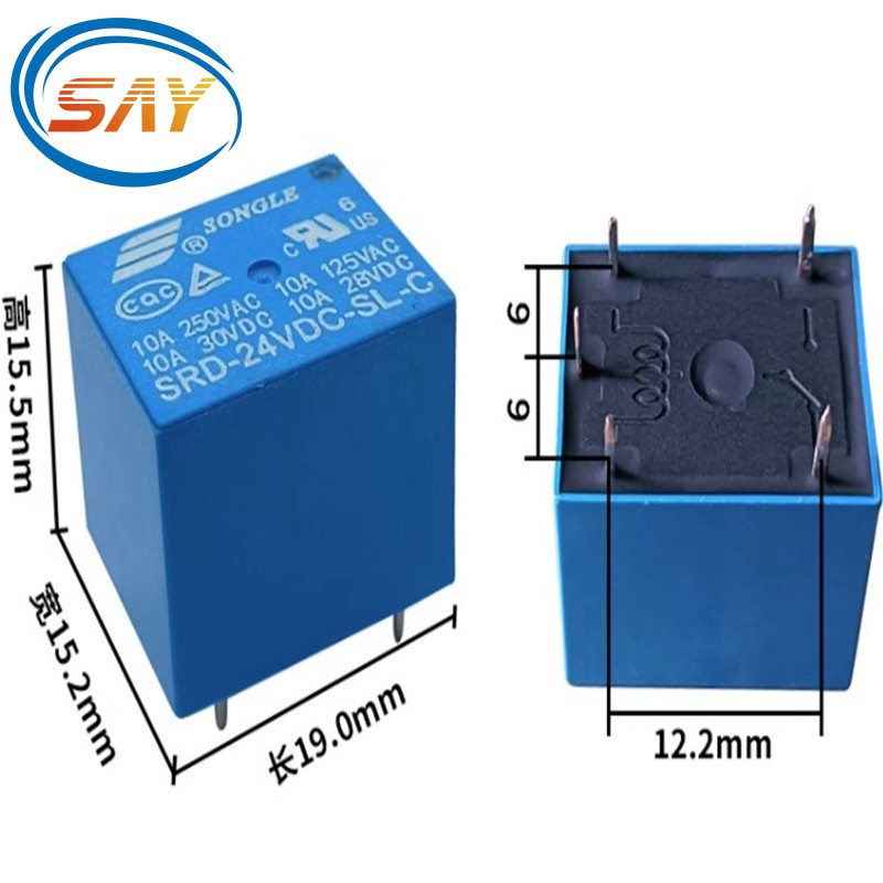 %100 Yeni Orijinal Power Relay SRD -05V 06V 09V 12V 24V 48VDC -SL-C 10A 250VAC RÖLE 5PIN T73 SRD-05VDC-C-C SRD-12VDC-SL-C