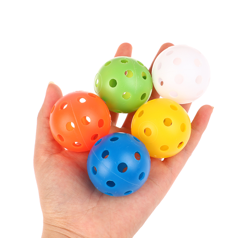 /Bag 42MM Multicolor Plastic Golf Training Balls Airflow Hollow Golf Ball Indoor Ourdoor Plastic Ball