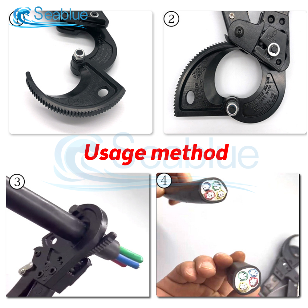 HS-325A Plecerze Ratchet Cutter AWG 600MCM Ratcheting Drut Pleier ręczny narzędzie do 240 mm wielofunkcyjne dla elektrycznych