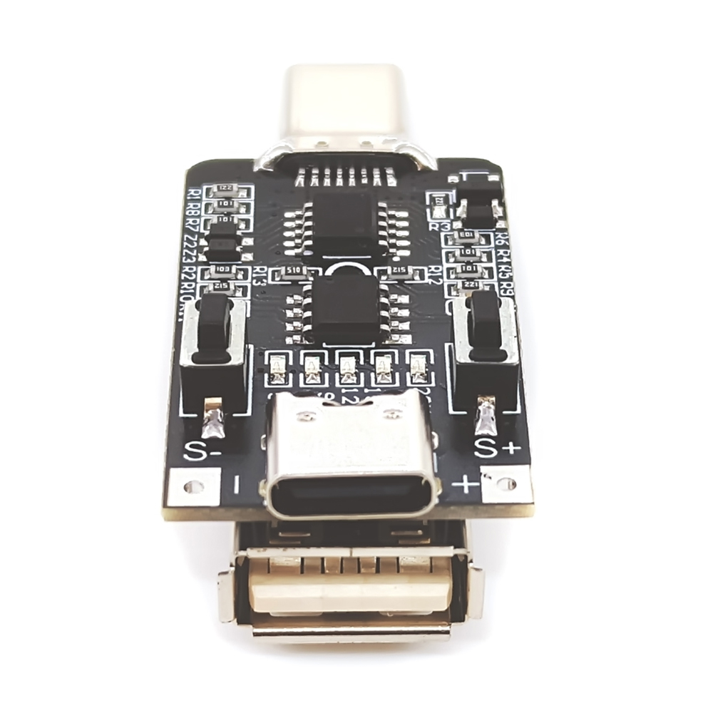 USB-C PD QC Trigger 9V 12V 15V 20V DC Justerbar spänningseffektmodul 5A Typ-C-ingång för E-Mark Fast Charging Converter Module