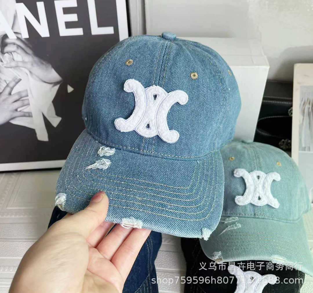 Celies Sun Hat Fashion coréen triomphal Arch Cowboy Perfoated Baseball Catch Casual Volydold for Men and Women Ins Net Red