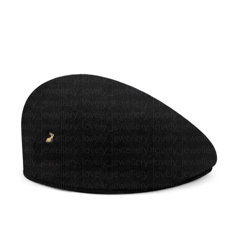 Berets Original Wool Beret 504 Cap Men Women Hat Fashion Ladies Solid Close Kangol Kangaroo Autumn and Winter Hats